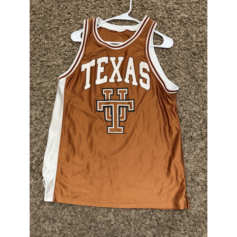 Rare Vintage APEX  Texas Longhorns Jersey Sleeveless Basketball NCAA Size Medium